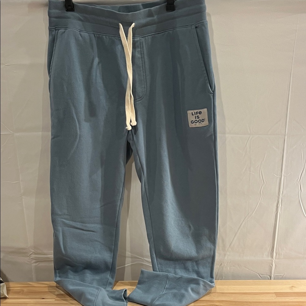Life Is Good Light Blue Men's Jogger Sweatpants